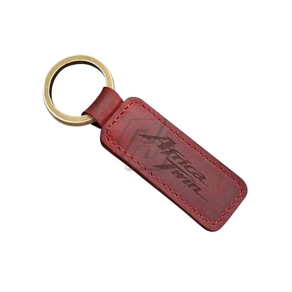 Porte Clefs Africa Twin en cuir
